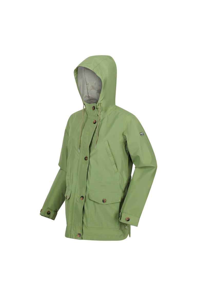 Womens/Ladies Nahla Waterproof Jacket - Green Fields