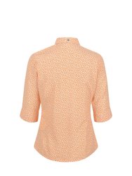 Womens/Ladies Nimis IV Floral Shirt - Papaya