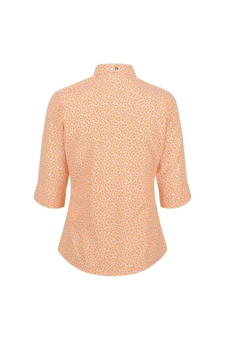 Womens/Ladies Nimis IV Floral Shirt - Papaya