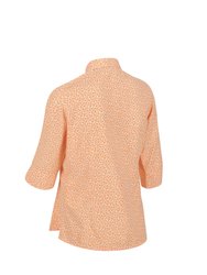 Womens/Ladies Nimis IV Floral Shirt - Papaya