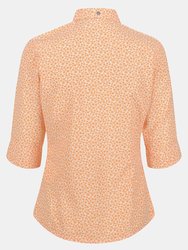 Womens/Ladies Nimis IV Floral Shirt - Papaya