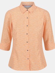 Womens/Ladies Nimis IV Floral Shirt - Papaya - Papaya