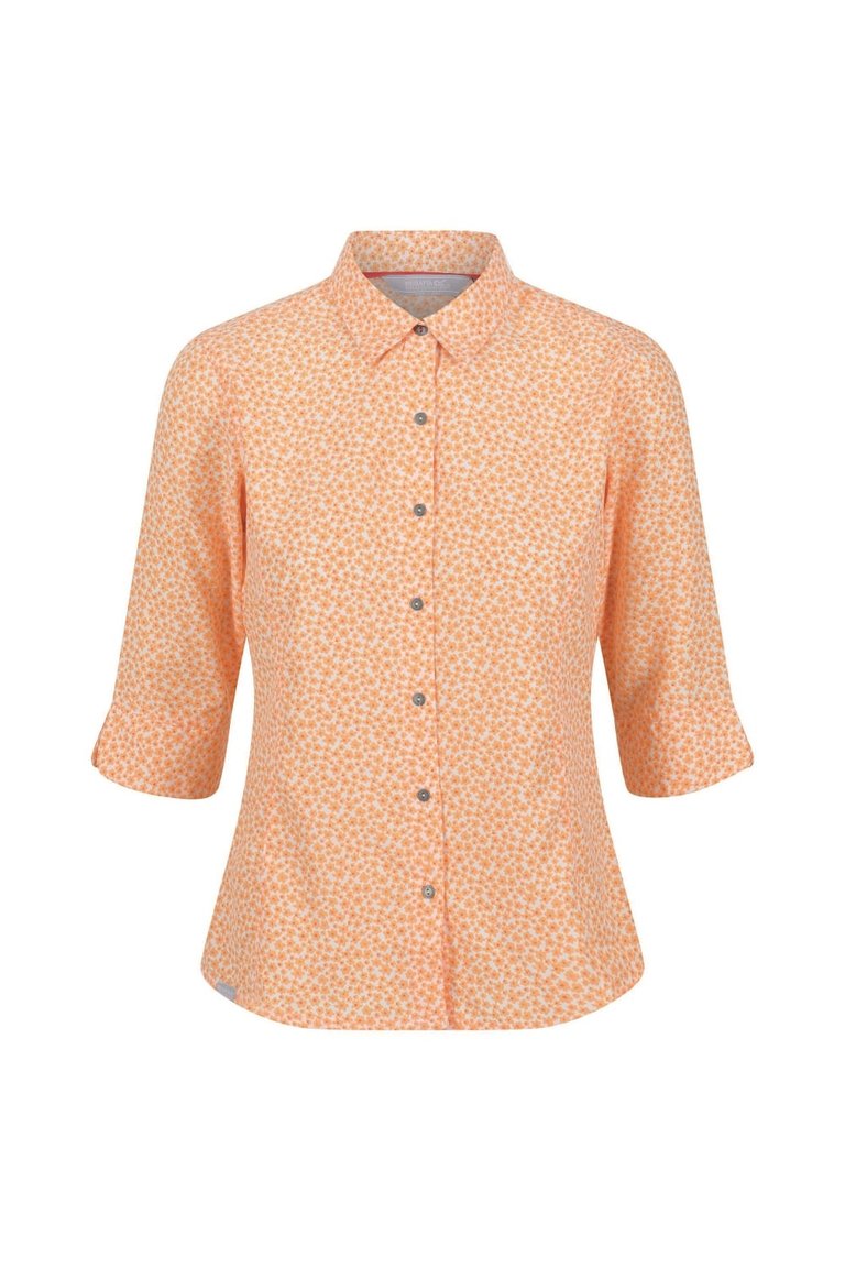 Womens/Ladies Nimis IV Floral Shirt - Papaya - Papaya