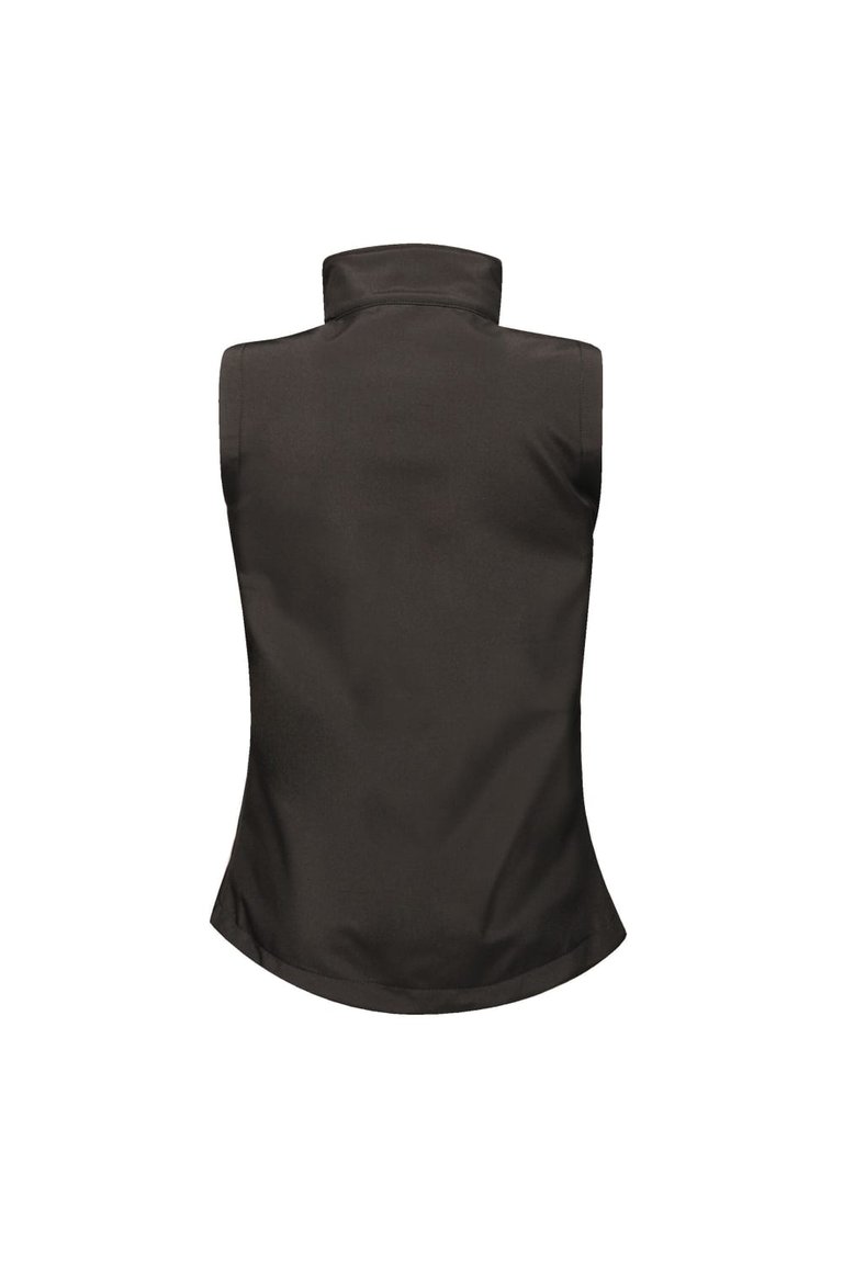 Womens/Ladies Octagon II 3 Layer Printable Softshell Bodywarmer - Black