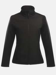 Womens/Ladies Octagon II Waterproof Softshell Jacket - Black/Black - Black/Black