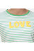 Womens/Ladies Odalis Stripe T-Shirt - Vibrant Green