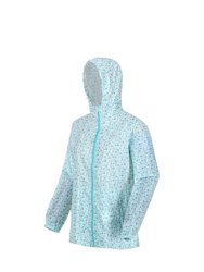 Womens/Ladies Pack It Ditsy Print Waterproof Jacket - Ocean Wave