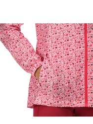 Womens/Ladies Pack It Ditsy Print Waterproof Jacket - Tropical Pink