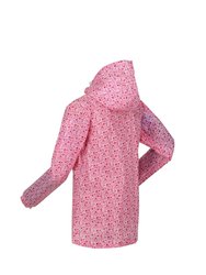 Womens/Ladies Pack It Ditsy Print Waterproof Jacket - Tropical Pink