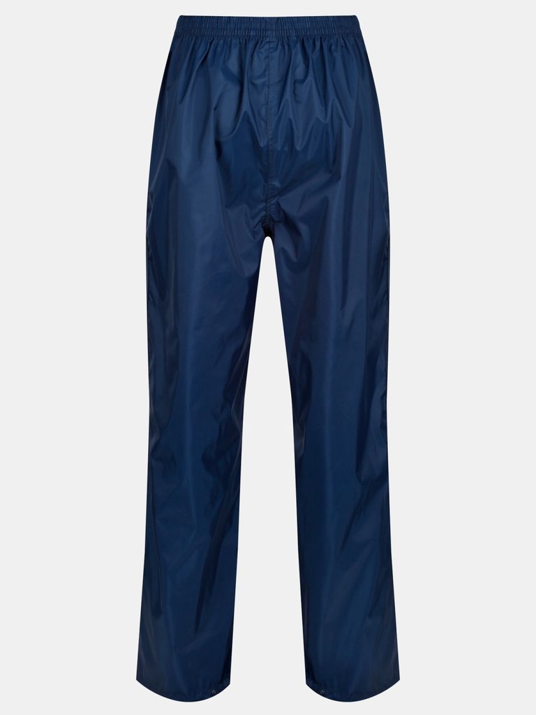 Womens/Ladies Packaway Rain Trousers - Navy