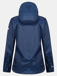 Womens/Ladies Packaway Waterproof Jacket - Navy