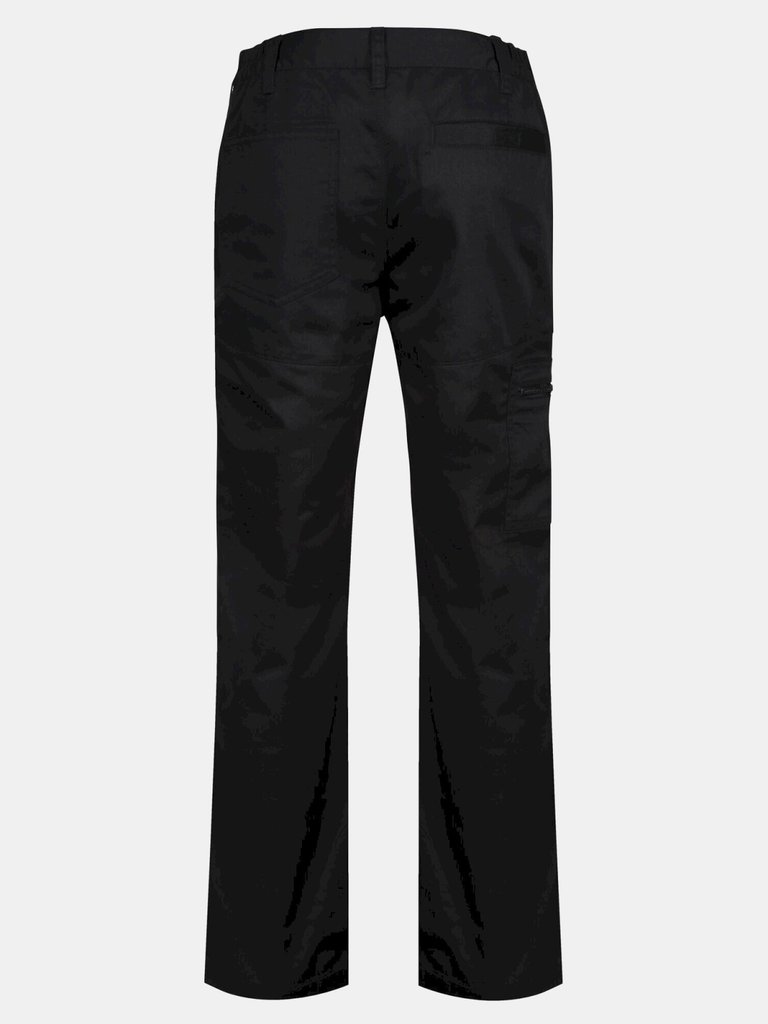 Womens/Ladies Pro Action Cargo Pants - Black