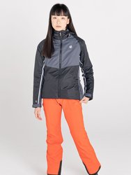 Womens/Ladies Radiate II Waterproof Ski Jacket - Black/Ebony Grey