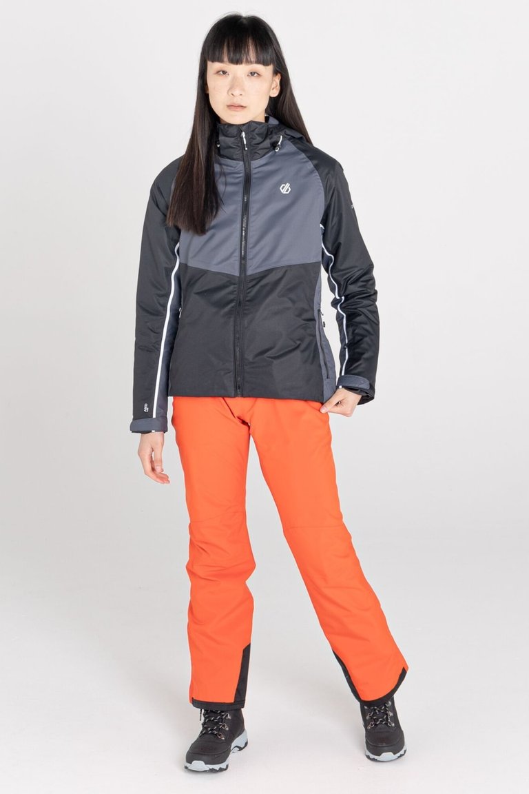 Womens/Ladies Radiate II Waterproof Ski Jacket - Black/Ebony Grey