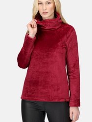 Womens/Ladies Radmilla Linear Fleece Sweatshirt - Cabernet - Cabernet