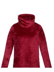 Womens/Ladies Radmilla Linear Fleece Sweatshirt - Cabernet