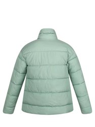 Womens/Ladies Raegan Puffer Jacket - Basil Green