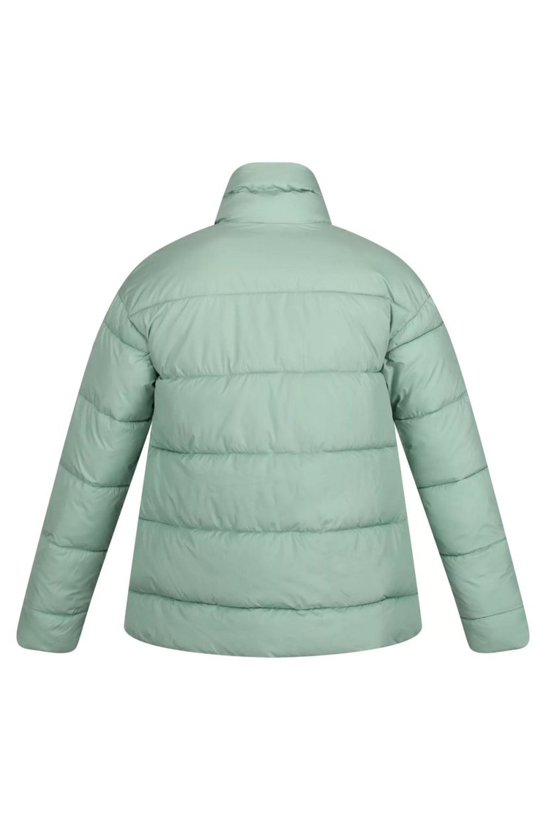 Womens/Ladies Raegan Puffer Jacket - Basil Green