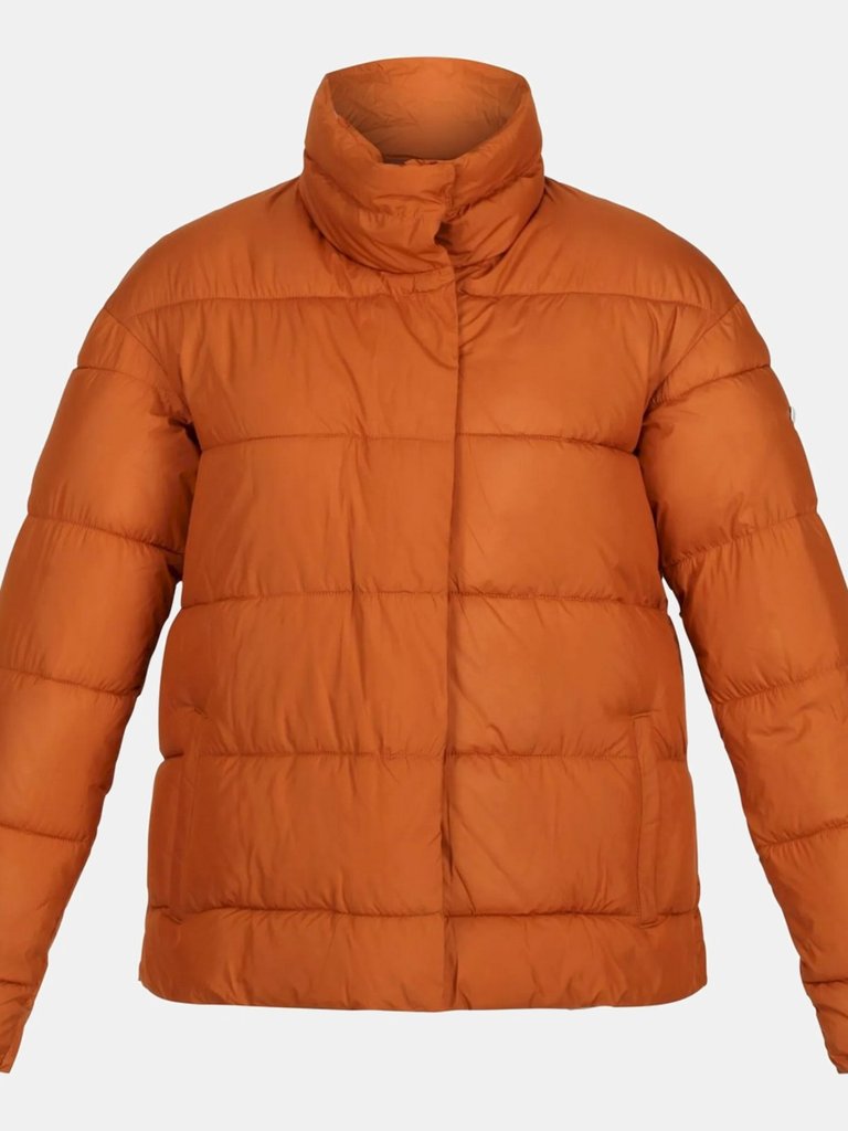 Womens/Ladies Raegan Puffer Jacket - Copper Almond - Copper Almond