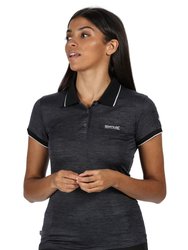 Womens/Ladies Remex II Polo Neck T-Shirt - Black - Black