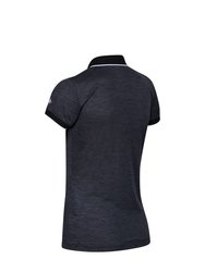 Womens/Ladies Remex II Polo Neck T-Shirt - Black