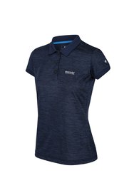 Womens/Ladies Remex II Polo Neck T-Shirt - Dark Denim