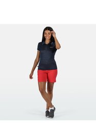 Womens/Ladies Remex II Polo Neck T-Shirt - Dark Denim