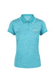 Womens/Ladies Remex II Polo Neck T-Shirt - Ocean Wave - Ocean Wave
