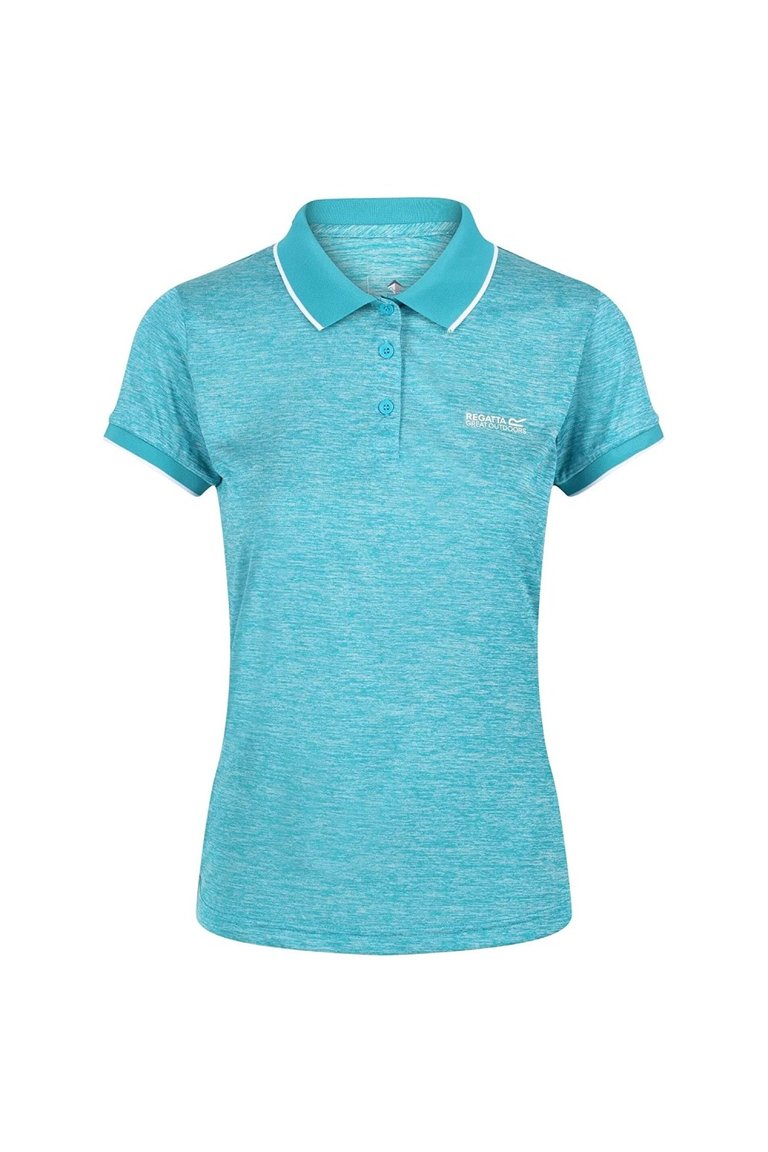 Womens/Ladies Remex II Polo Neck T-Shirt - Ocean Wave - Ocean Wave