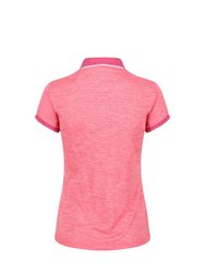 Womens/Ladies Remex II Polo Neck T-Shirt - Tropical Pink