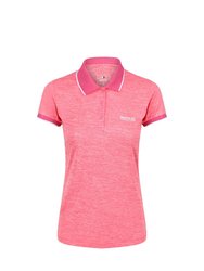 Womens/Ladies Remex II Polo Neck T-Shirt - Tropical Pink - Tropical Pink