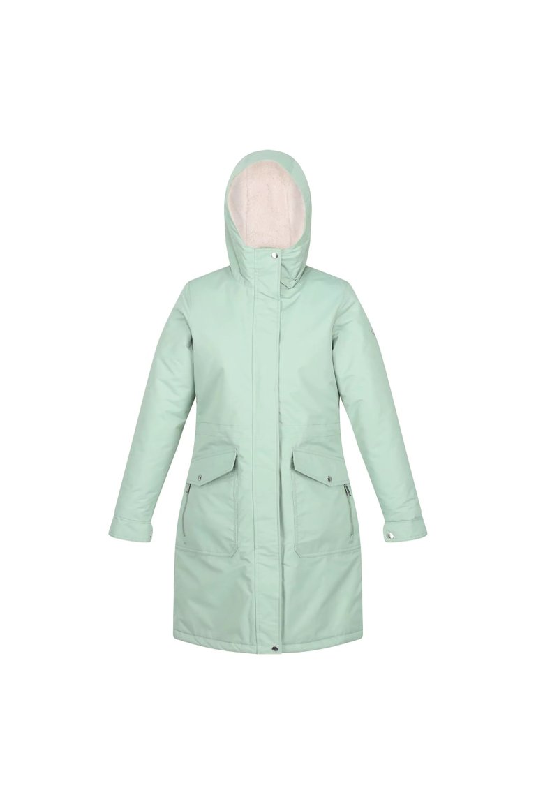 Womens/Ladies Romine Waterproof Parka Jacket - Basil Green - Basil Green