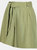 Womens/Ladies Sabela Paper Bag Shorts - Green Fields