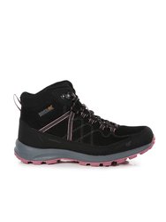 Womens/Ladies Samaris Lite Walking Boots - Black/Heather Rose