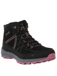 Womens/Ladies Samaris Lite Walking Boots - Black/Heather Rose - Black/Heather Rose