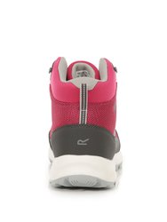 Womens/Ladies Samaris Lite Walking Boots - Cherry Pink/Briar Grey