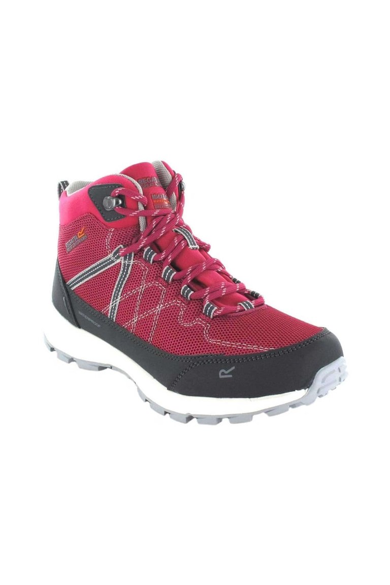 Womens/Ladies Samaris Lite Walking Boots - Cherry Pink/Briar Grey - Cherry Pink/Briar Grey