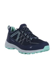 Womens/Ladies Samaris Lite Walking Shoes - Navy/Ocean Wave - Navy/Ocean Wave