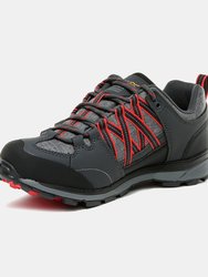 Womens/Ladies Samaris Low II Hiking Boots - Granite/Red Sky