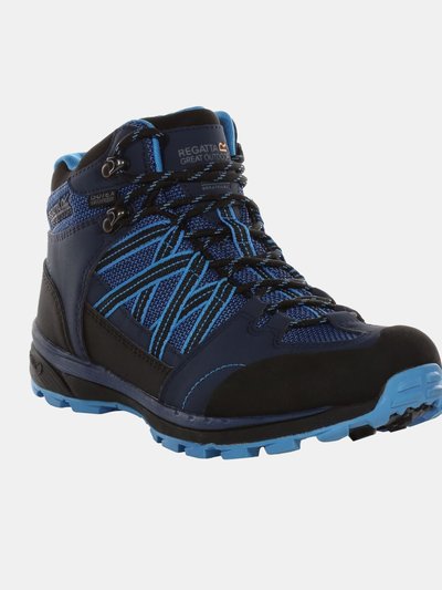 Regatta Womens/Ladies Samaris Mid II Hiking Boots - Dark Denim/Ethereal product
