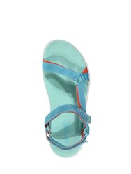 Womens/Ladies Santa Sol Sandals - Turquoise/Crayon