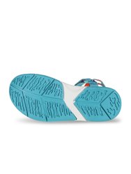 Womens/Ladies Santa Sol Sandals - Turquoise/Crayon