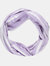 Womens/Ladies Shaila Striped Jersey Scarf - Pastel Lilac/White - Pastel Lilac/White