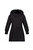 Womens/Ladies Shiloh Faux Fur Trim Parka Jacket - Black