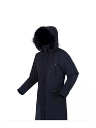 Womens/Ladies Shiloh Faux Fur Trim Parka Jackets - Navy