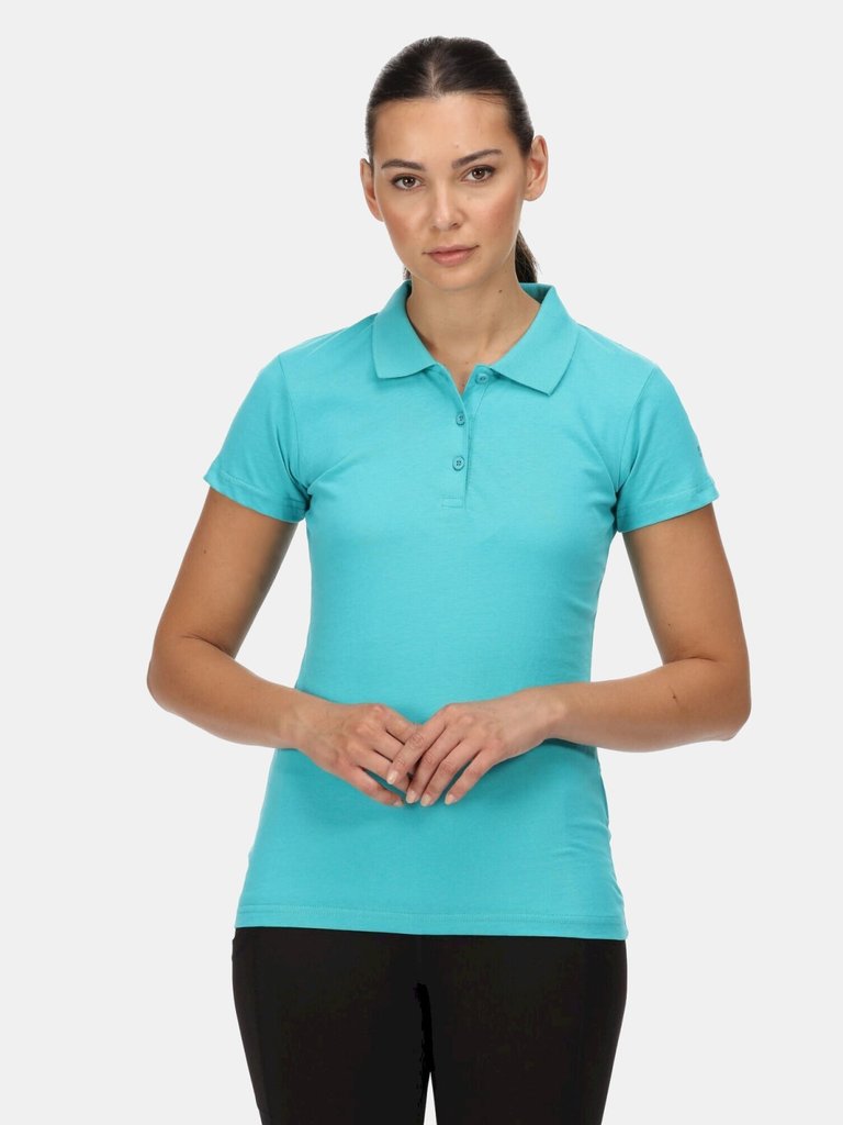 Womens/Ladies Sinton Polo Shirt - Turquoise - Turquoise