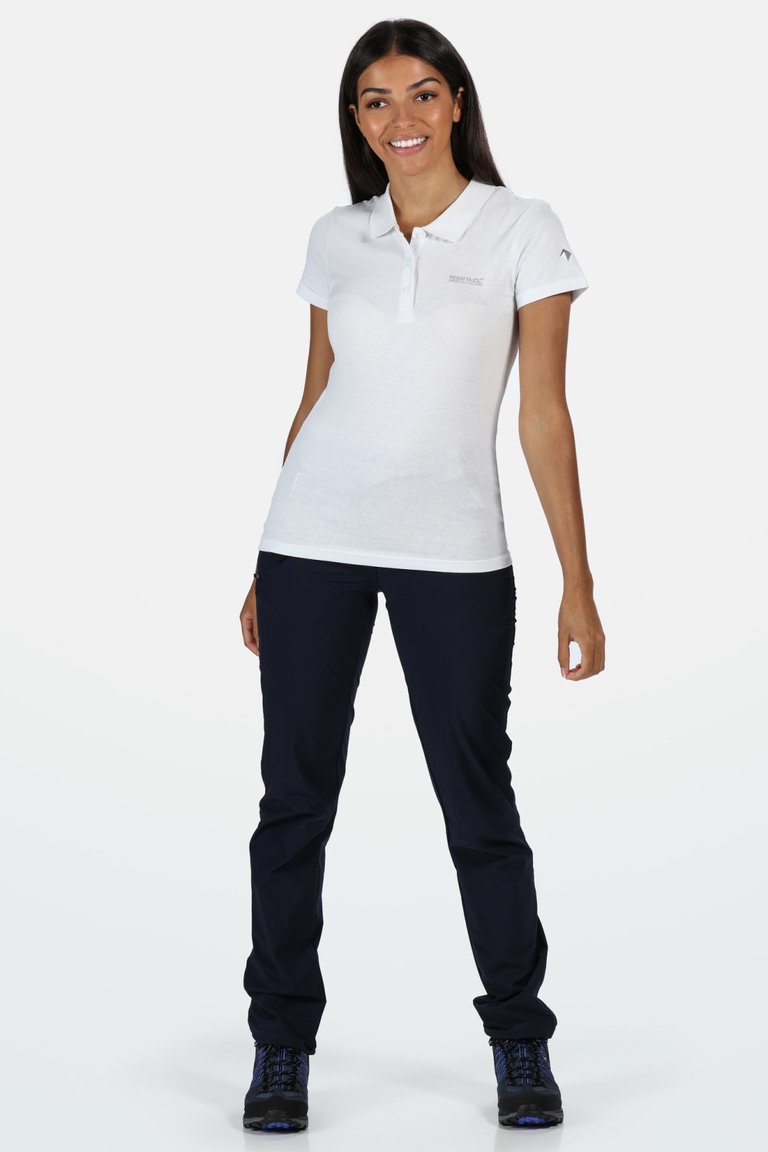 Womens/Ladies Sinton Polo Shirt - White - White