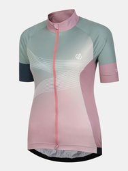 Womens/Ladies Stimulus AEP Full Zip Cycling Jersey - Lilypad Green