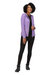 Womens/Ladies Textured Fleece Full Zip Hoodie - Light Amethyst/Pastel Lilac - Light Amethyst/Pastel Lilac