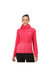 Womens/Ladies Textured Fleece Full Zip Hoodie - Rethink Pink/Tropical Pink